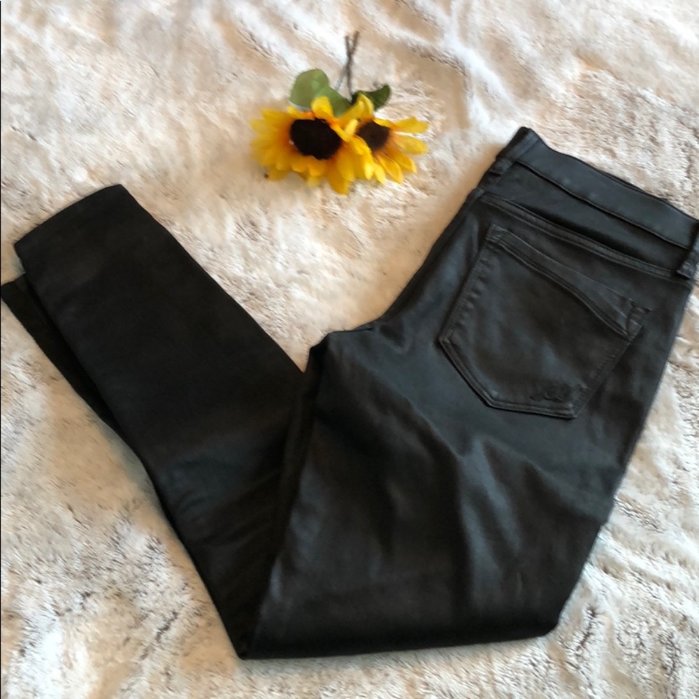 Express shiny black skinny jean